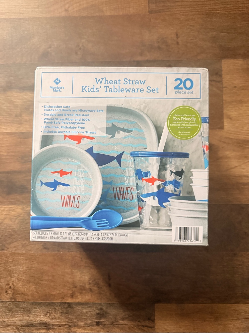 Sam’s Club Straw Kids' Tableware Set - 20 Piece